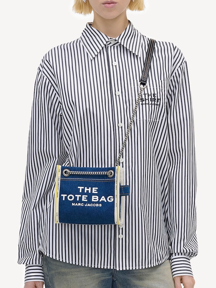 Marc Jacobs Blue Mini The Tote - Image 2 of 5