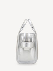 Marc Jacobs Silver Mini The Tote Bag - Image 4 of 7