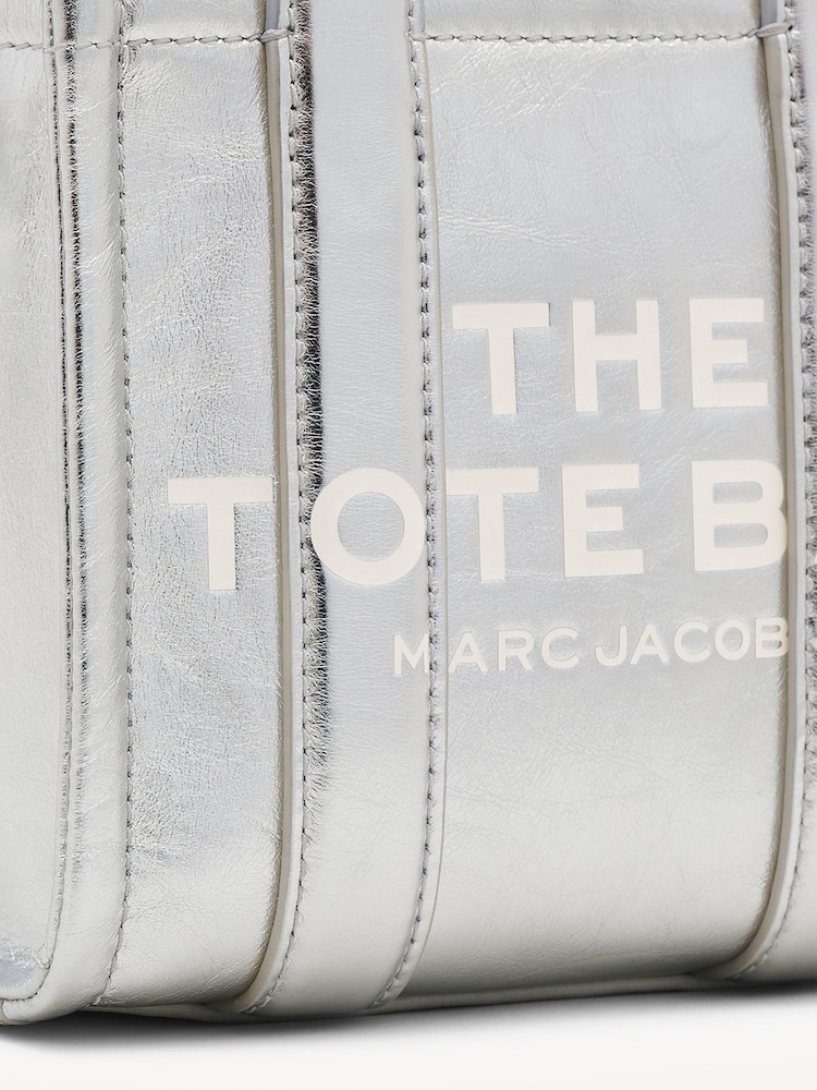 Marc Jacobs Silver Mini The Tote Bag - Image 7 of 7