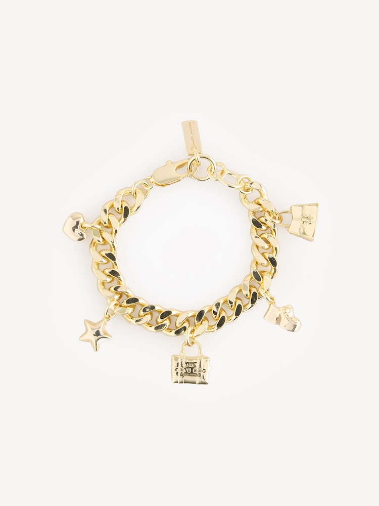 Marc Jacobs Gold Mini Icon Charm Bracelet - Image 1 of 3