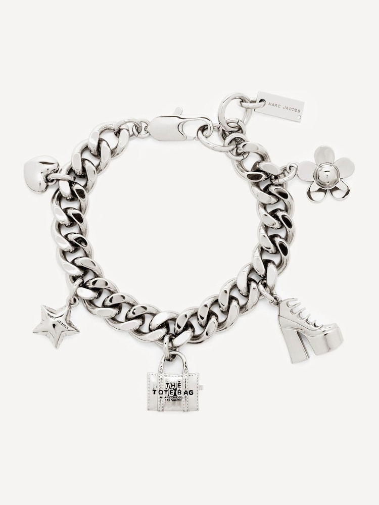 Marc Jacobs Silver Mini Icon Charm Bracelet - Image 1 of 5