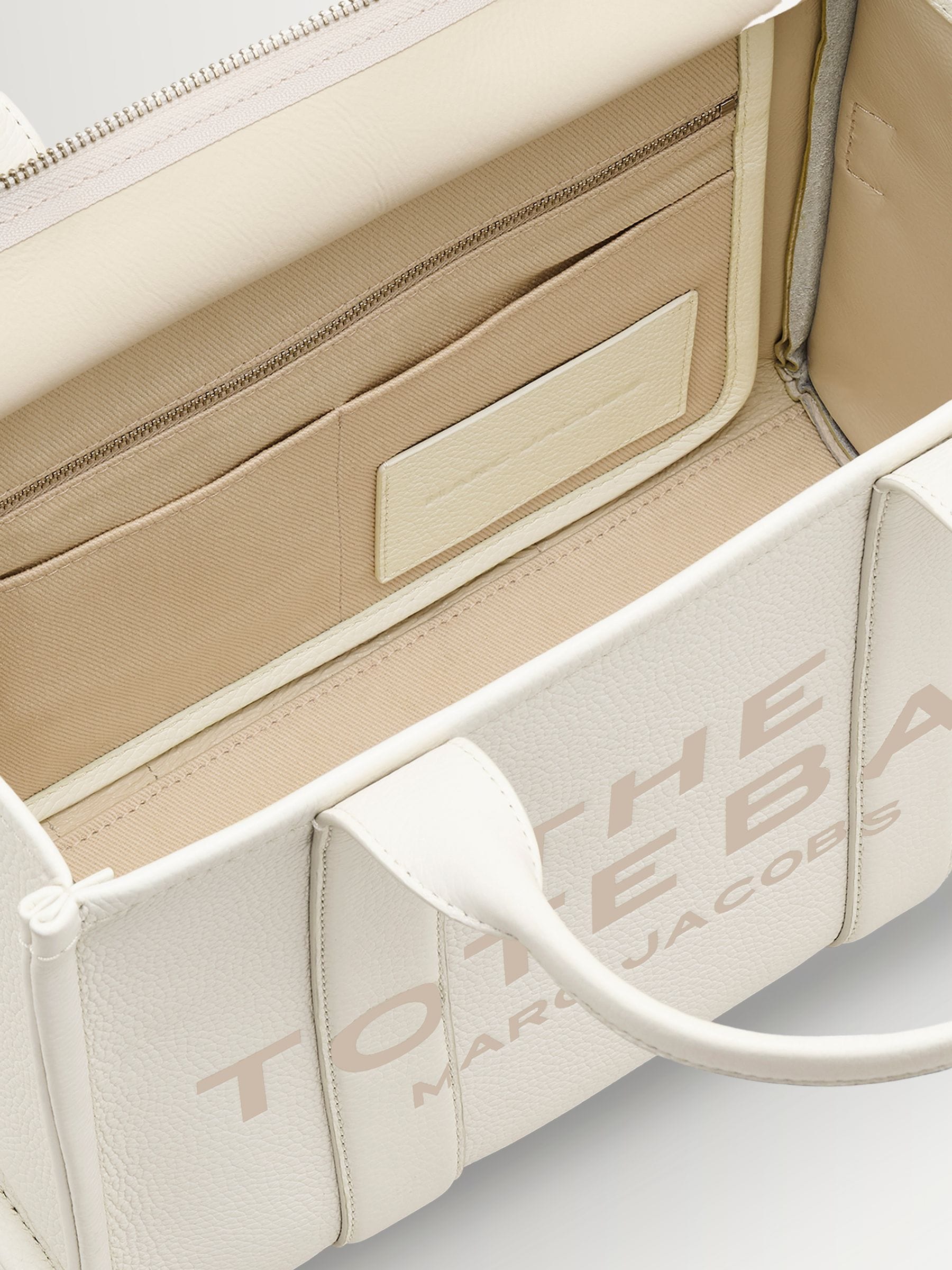 Marc Jacobs White/Silver Medium Tote Bag | Seasons
