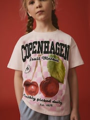 Cherry & Denim 100% Cotton T-Shirt and Jeans Set (3-16yrs) - Image 3 of 7