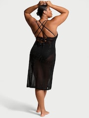 Victoria's Secret Black Diamante Knit Cover Up Midi Dress - Image 2 of 4