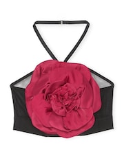 Victoria's Secret Black Rosette Corset Bra Top - Image 3 of 3