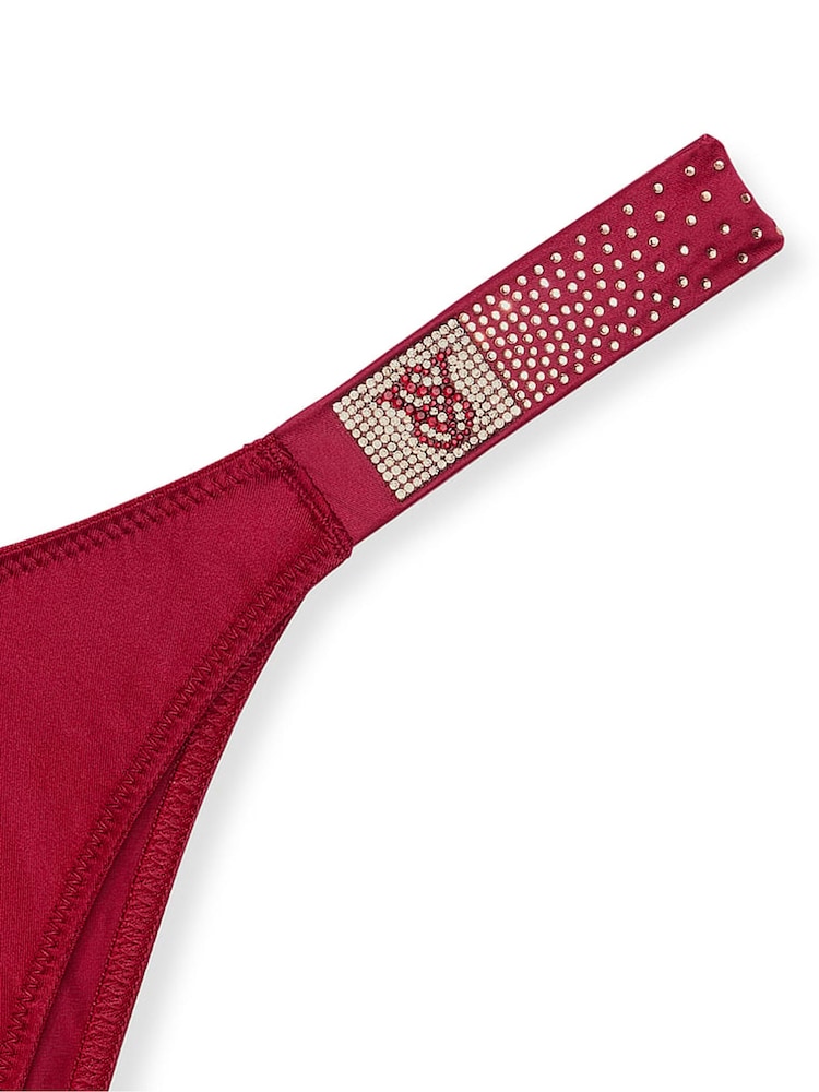 Lakrood - Victoria's Secret slipje met verspreide glinsterende bandjes - Image 5 of 5