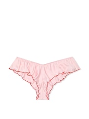 Victoria's Secret Angel Pink Satin Flutter Cheeky Knickers - Image 3 of 3
