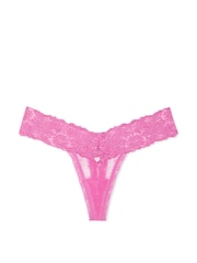 Victoria's Secret New Peony Pink Thong Knickers - Image 1 of 1