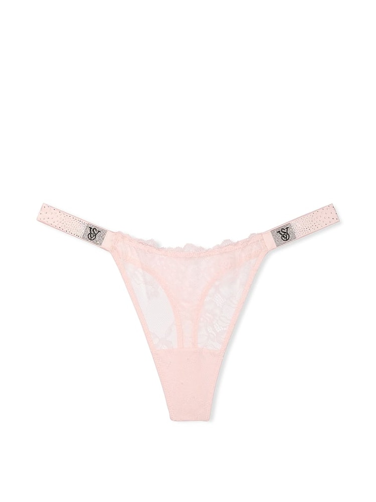 Angel roze - Victoria's Secret kanten slip met verspreide glinsterende bandjes - Image 3 of 3