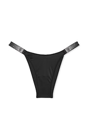 Zwart - Victoria's Secret slipje met verspreide glinsterende bandjes - Image 3 of 3