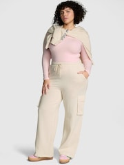 Victoria's Secret PINK White Shell Cargo Joggers - Image 1 of 3