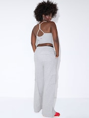 Victoria's Secret PINK Grey Heather Cargo Joggers - Image 2 of 3