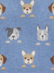 Purebaby Blue Animal Print Cozy Jumper - Image 4 of 5