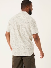 FatFace Grey Short Sleeve Beeble Geo Print Shirt - Image 3 of 6