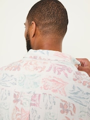 FatFace Multi Short Sleeve Beeble Botanical Print Shirt - Image 6 of 7