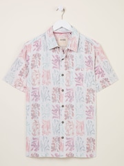 FatFace Multi Short Sleeve Beeble Botanical Print Shirt - Image 7 of 7