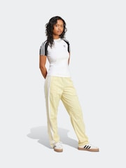 adidas originals White/Black 3 Stripe Slim T-Shirt - Image 3 of 6
