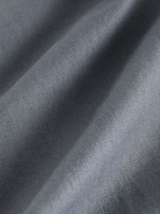 Blue Slate Regular Tapered Fit Linen Cotton Chino Trousers - Image 11 of 11
