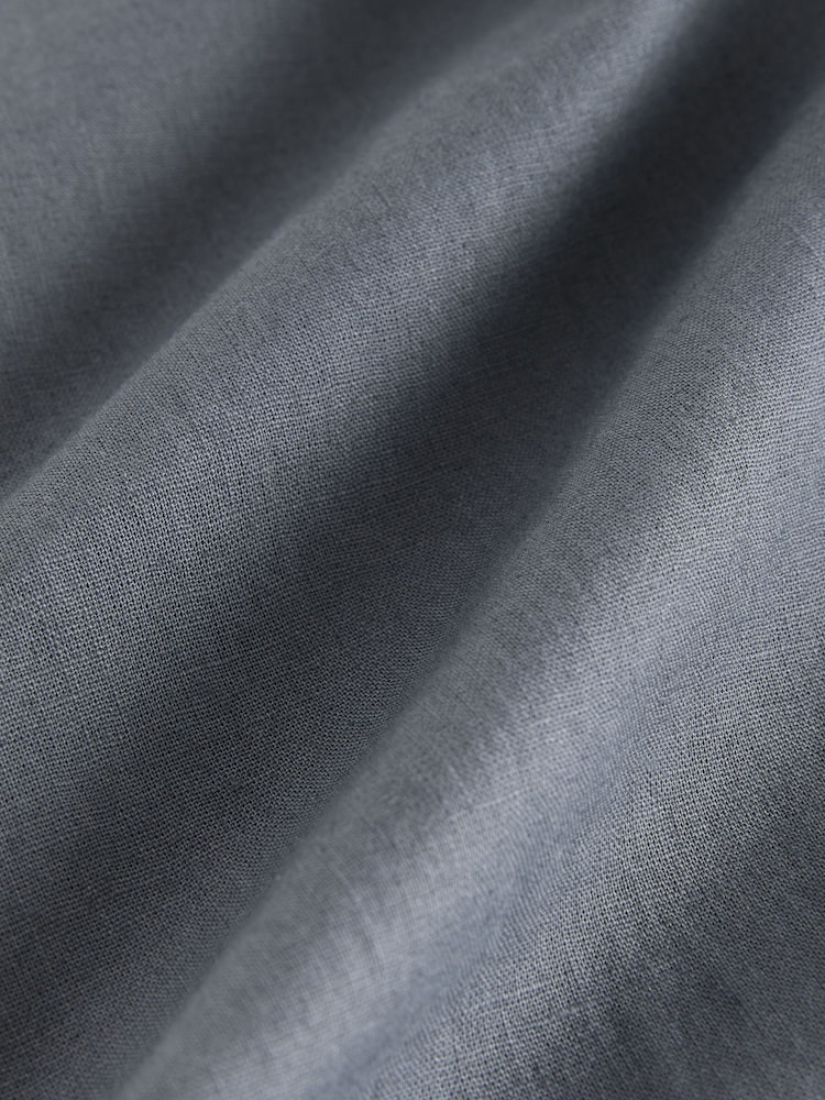 Blue Slate Regular Tapered Fit Linen Cotton Chino Trousers - Image 11 of 11 Blue Slate Regular Tapered Fit Linen Cotton Chino Trousers - Image 11 of 11
