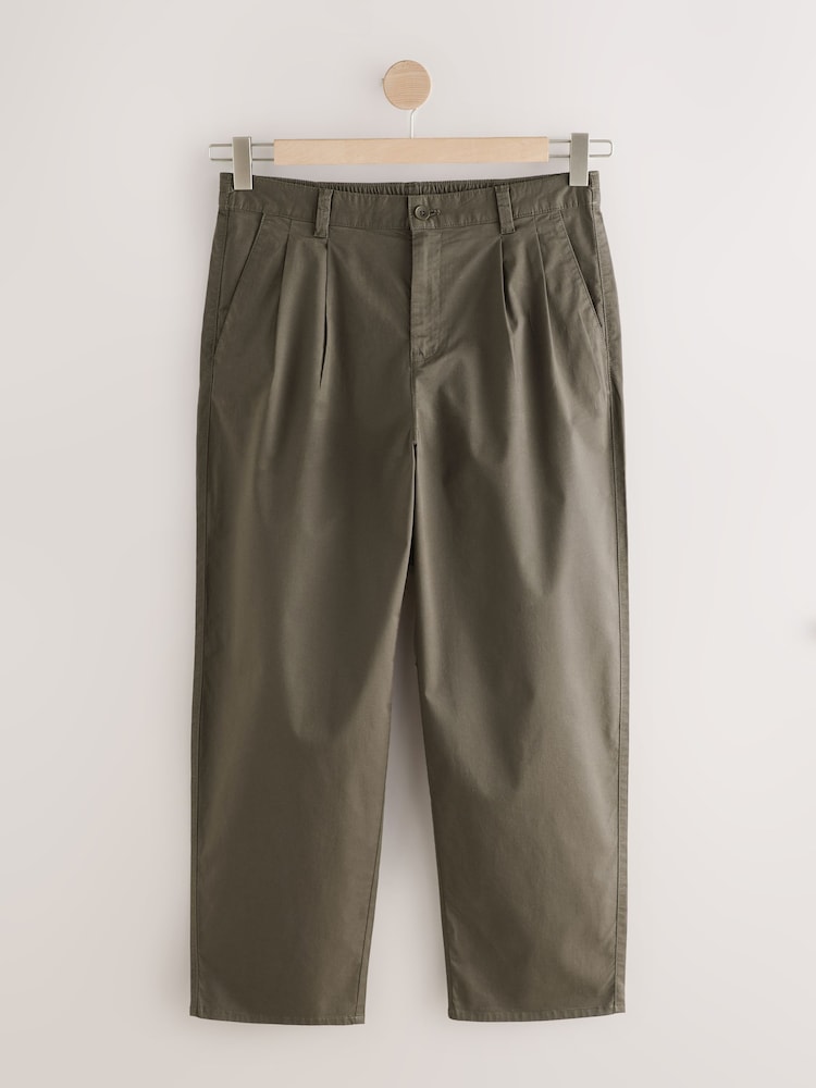 Marrón - Twin Pleat Workwear Summerweight Chinos - Imagen 1 de 5