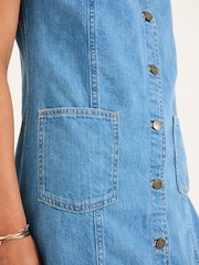 FatFace Denim 100% Cotton Shift Dress - Imagen 5 de 6