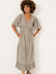 FatFace Black Grace Midi Dress - Image 1 of 6