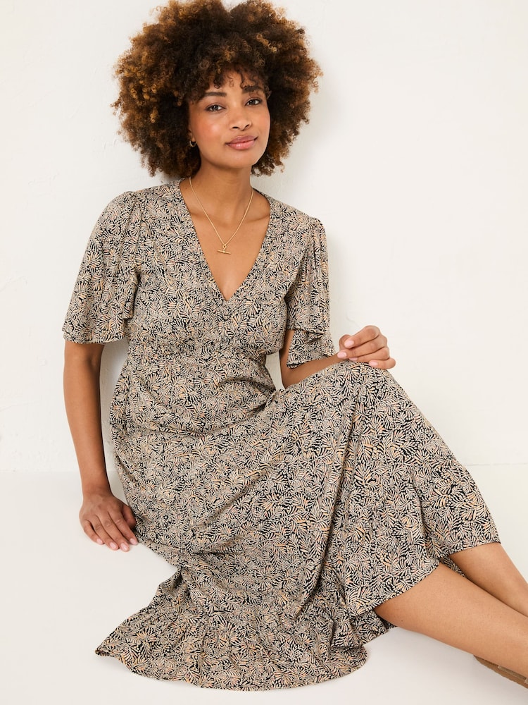 FatFace Black Grace Midi Dress - Image 4 of 6