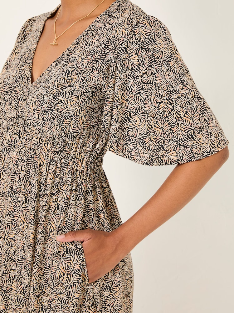 FatFace Black Grace Midi Dress - Image 5 of 6
