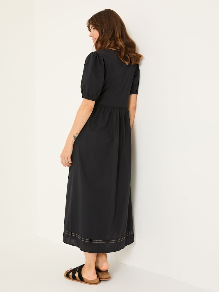 FatFace Black Remi Midi Dress - Image 2 of 5