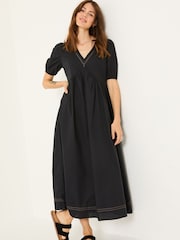 FatFace Black Remi Midi Dress - Image 3 of 5