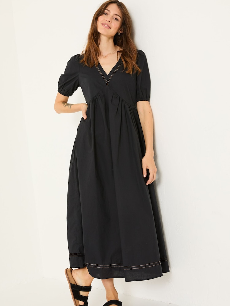 FatFace Black Remi Midi Dress - Image 3 of 5