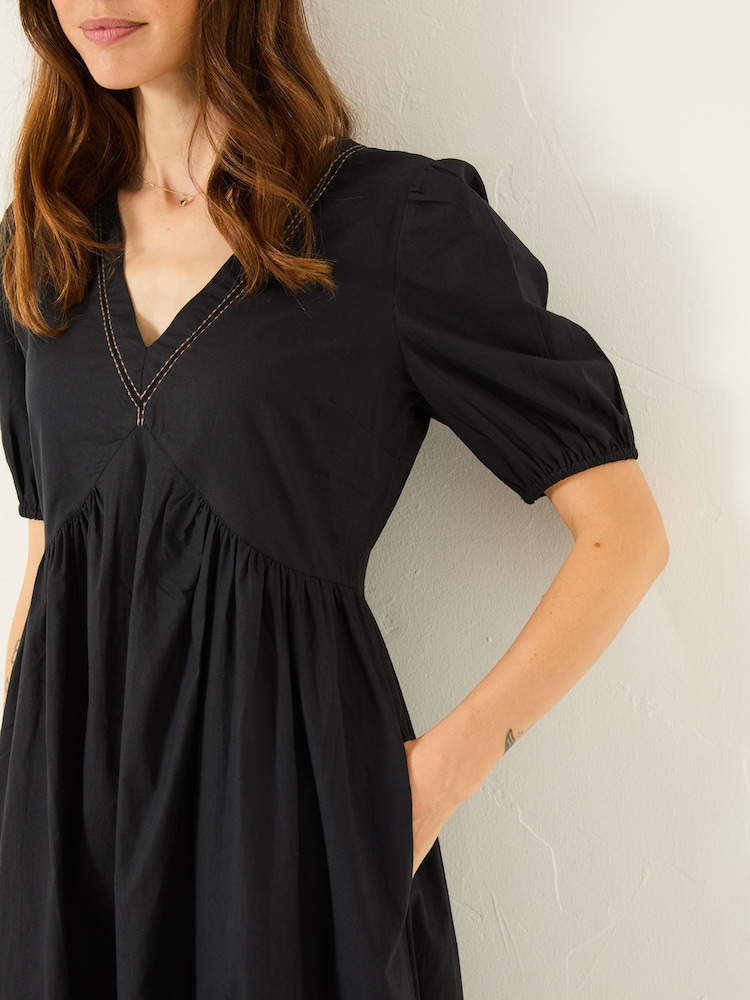 FatFace Black Remi Midi Dress - Image 4 of 5