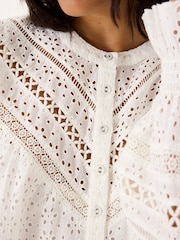 FatFace Ivory Bea Broderie Top - Image 5 of 10