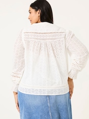 FatFace Ivory Bea Broderie Top - Image 6 of 10