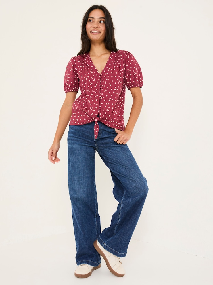 Bordeauxrood - FatFace Savannah Blouse - Image 1 of 5