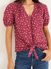 Bordeauxrood - FatFace Savannah Blouse - Image 4 of 5