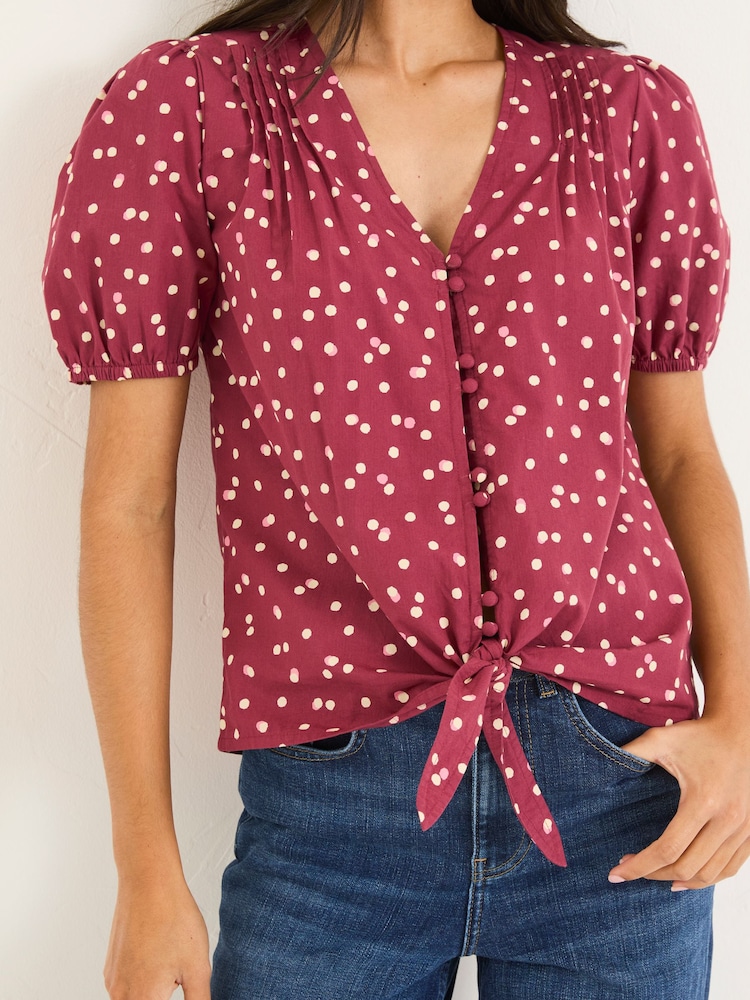 Bordeauxrood - FatFace Savannah Blouse - Image 4 of 5