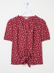 Bordeauxrood - FatFace Savannah Blouse - Image 5 of 5