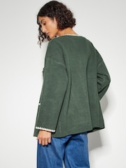 Monsoon Green Sanya Stitch Jacket - Image 3 of 4
