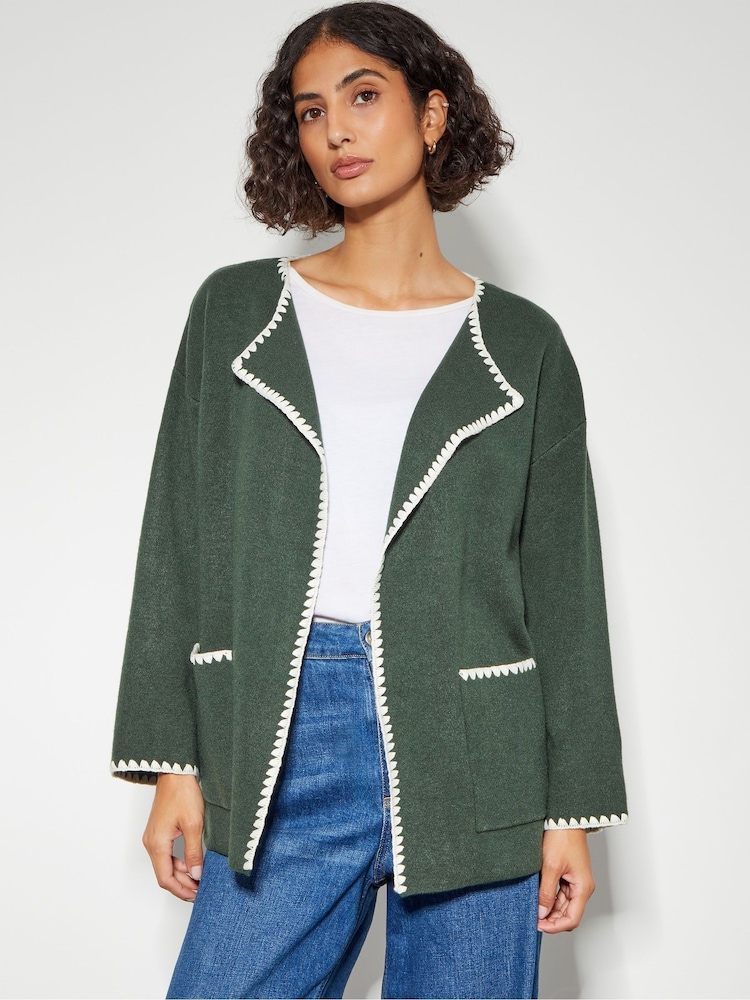 Monsoon Green Sanya Stitch Jacket - Image 4 of 4