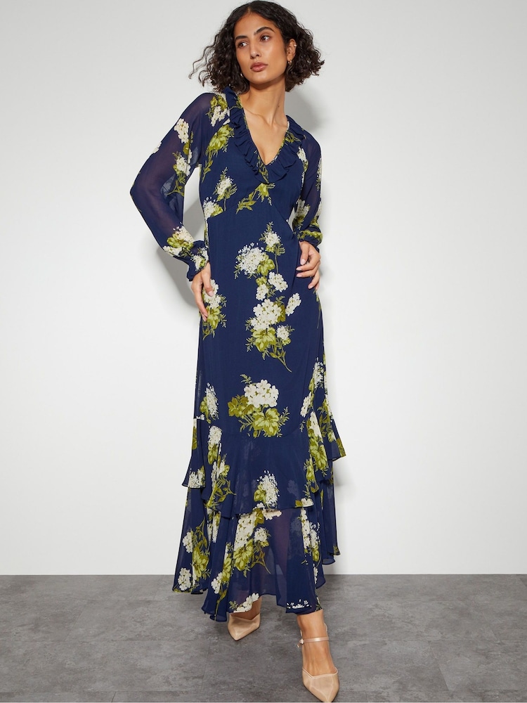 Vestido con volantes florales Rowena de Monsoon - Imagen 1 de 5 Vestido con volantes florales Rowena de Monsoon - Imagen 1 de 5