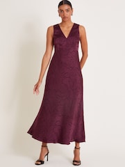 Monsoon Red Saira Slip Dress - Image 1 of 5