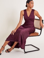 Monsoon Red Saira Slip Dress - Image 2 of 5