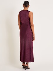 Monsoon Red Saira Slip Dress - Image 3 of 5