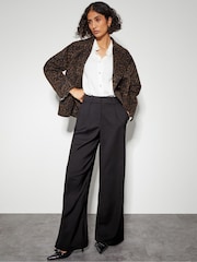 Monsoon Black Wendy Wide Leg Trousers - Image 1 of 4