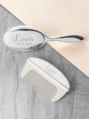 Personalised Classic Baby Brush And Comb Set by Treat Republic - Image 1 of 5