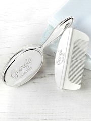Personalised Classic Baby Brush And Comb Set by Treat Republic - Image 4 of 5