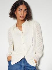 Monsoon Natural Laura Lace Blouse - Image 1 of 5