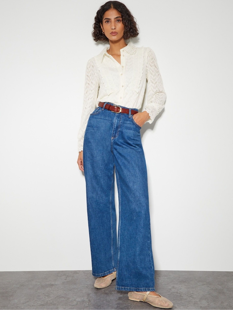 Monsoon Natural Laura Lace Blouse - Image 2 of 5