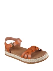 Skechers Tan Brown Stormy Kiss Sandals - Image 3 of 5